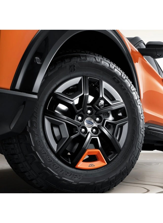 فورد 4 Pcs 56mm Silver Wheel Center Hub Caps for Ford | Easy-Fit Alloy Wheel Center Caps - Image 4